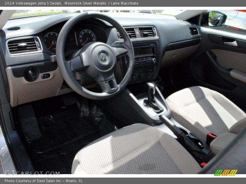 Moonrock Silver Metallic / Latte Macchiato 2014 Volkswagen Jetta S Sedan