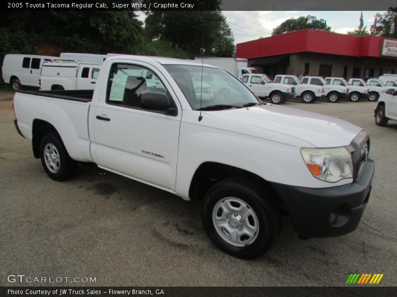 Super White / Graphite Gray 2005 Toyota Tacoma Regular Cab