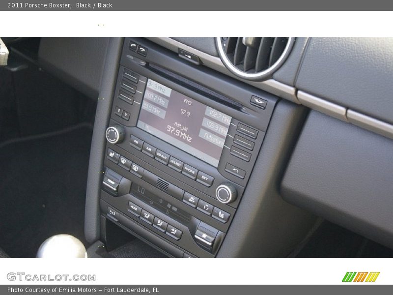 Controls of 2011 Boxster 