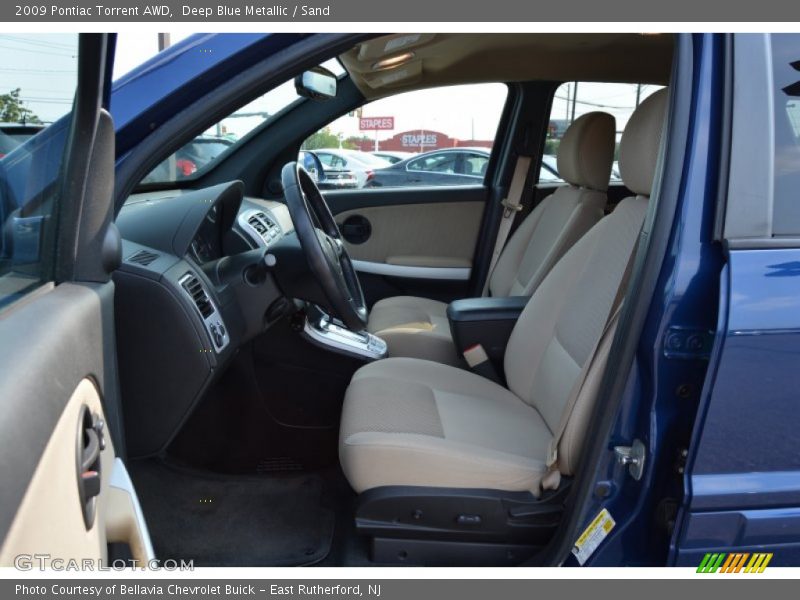 Deep Blue Metallic / Sand 2009 Pontiac Torrent AWD