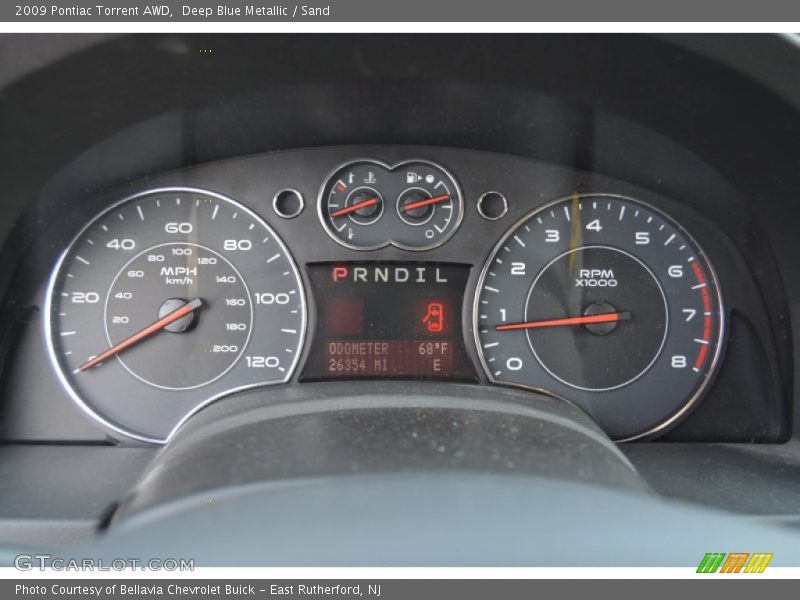 Deep Blue Metallic / Sand 2009 Pontiac Torrent AWD