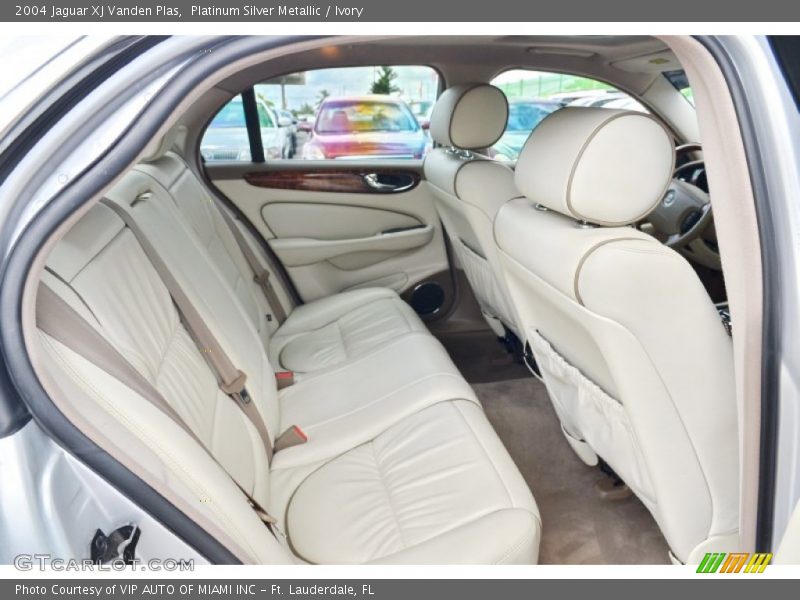 Rear Seat of 2004 XJ Vanden Plas