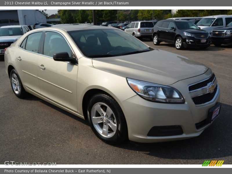 Champagne Silver Metallic / Jet Black/Titanium 2013 Chevrolet Malibu LS