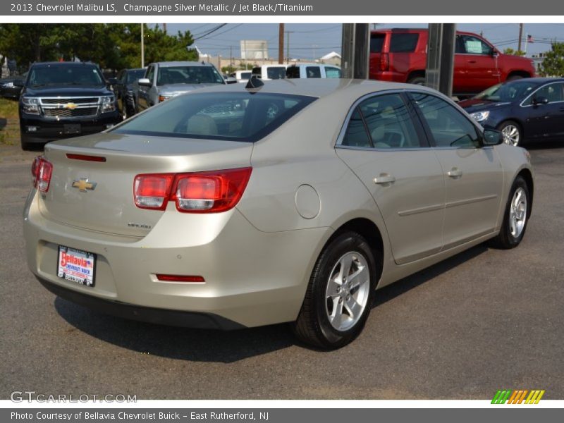 Champagne Silver Metallic / Jet Black/Titanium 2013 Chevrolet Malibu LS