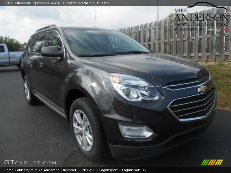 Tungsten Metallic / Jet Black 2016 Chevrolet Equinox LT AWD