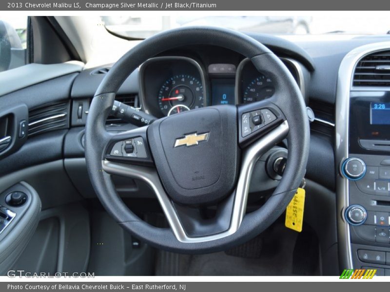 Champagne Silver Metallic / Jet Black/Titanium 2013 Chevrolet Malibu LS