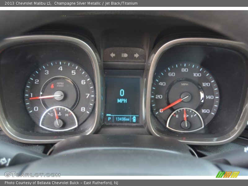 Champagne Silver Metallic / Jet Black/Titanium 2013 Chevrolet Malibu LS