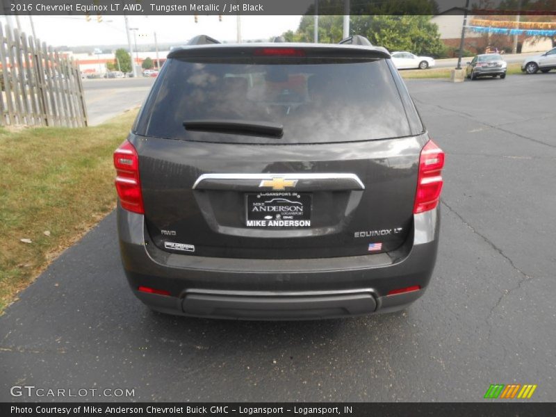 Tungsten Metallic / Jet Black 2016 Chevrolet Equinox LT AWD