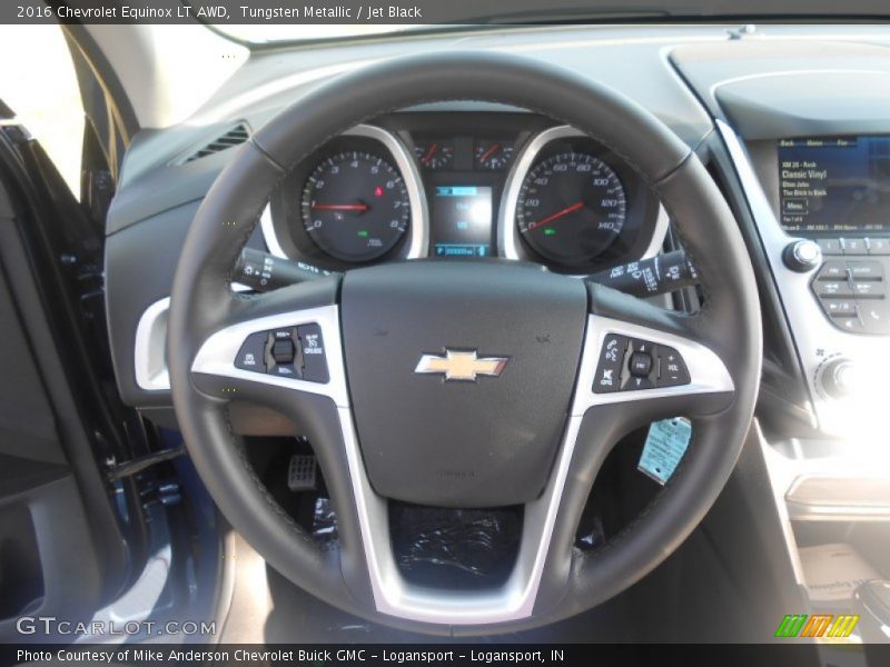 Tungsten Metallic / Jet Black 2016 Chevrolet Equinox LT AWD