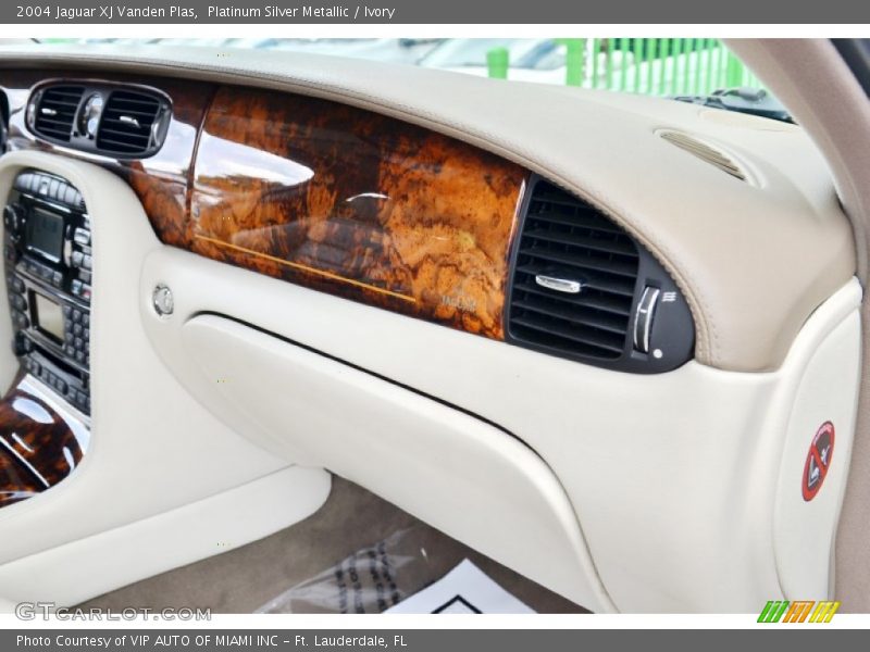 Platinum Silver Metallic / Ivory 2004 Jaguar XJ Vanden Plas