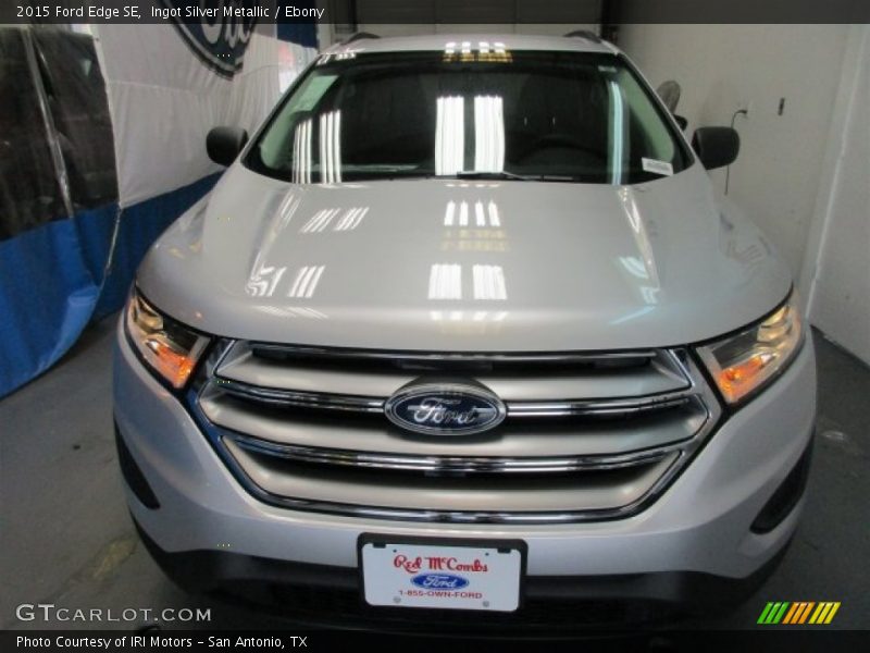 Ingot Silver Metallic / Ebony 2015 Ford Edge SE