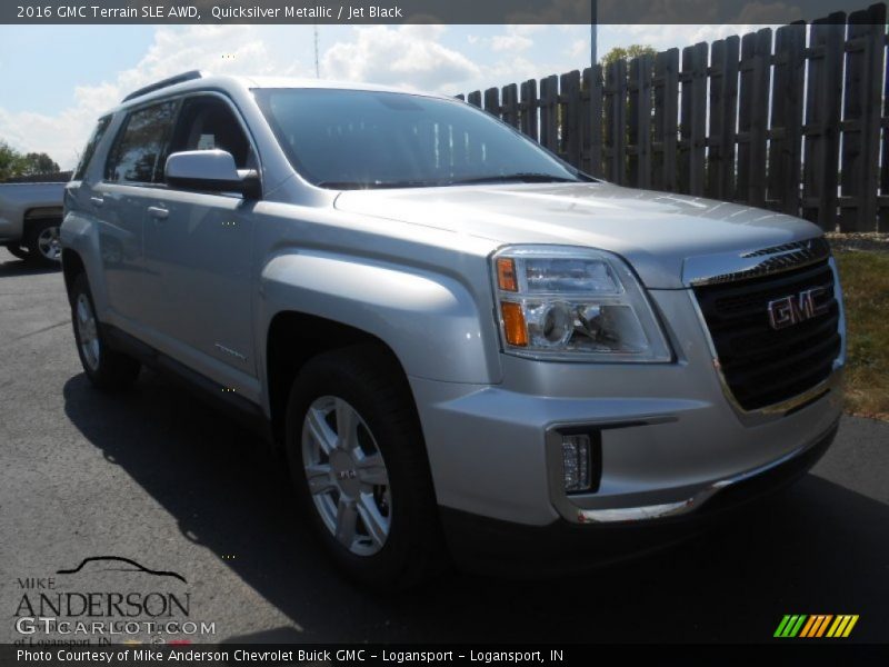 Quicksilver Metallic / Jet Black 2016 GMC Terrain SLE AWD