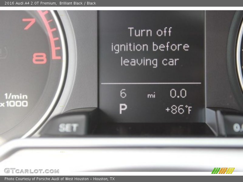 Brilliant Black / Black 2016 Audi A4 2.0T Premium