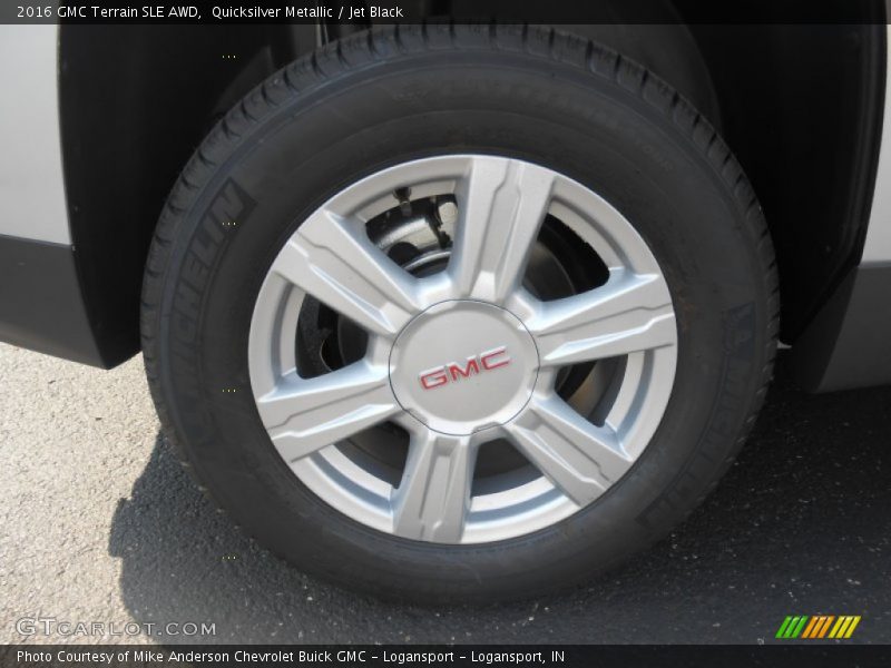 Quicksilver Metallic / Jet Black 2016 GMC Terrain SLE AWD