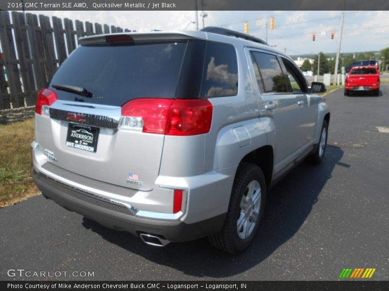Quicksilver Metallic / Jet Black 2016 GMC Terrain SLE AWD