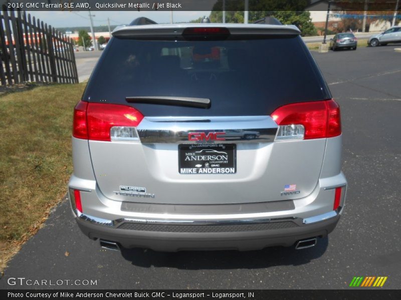 Quicksilver Metallic / Jet Black 2016 GMC Terrain SLE AWD