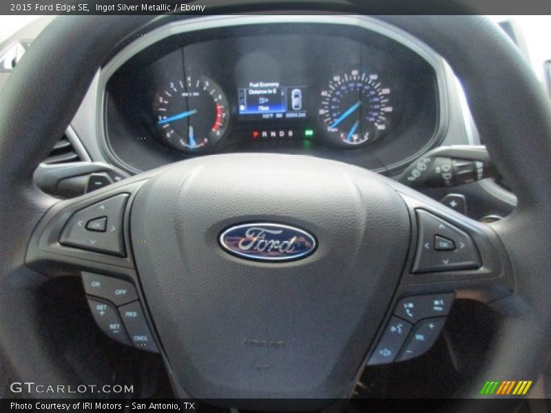 Ingot Silver Metallic / Ebony 2015 Ford Edge SE