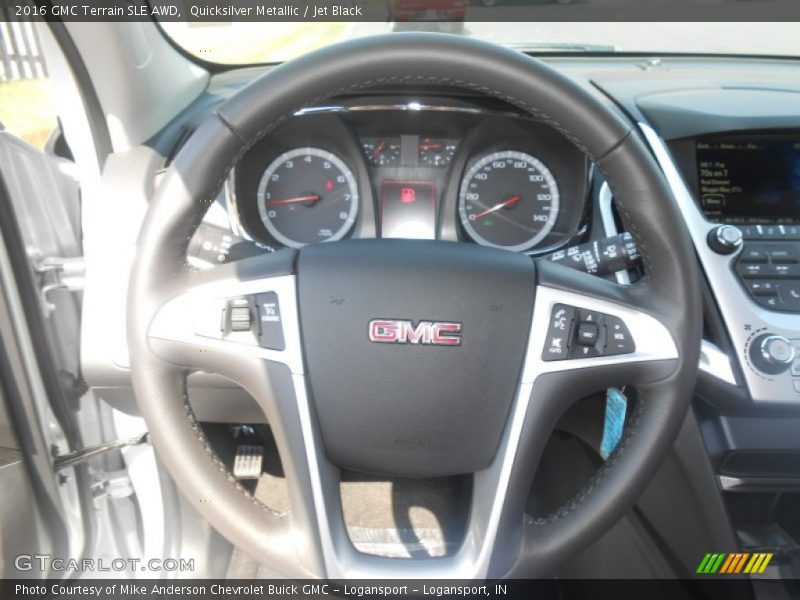 Quicksilver Metallic / Jet Black 2016 GMC Terrain SLE AWD