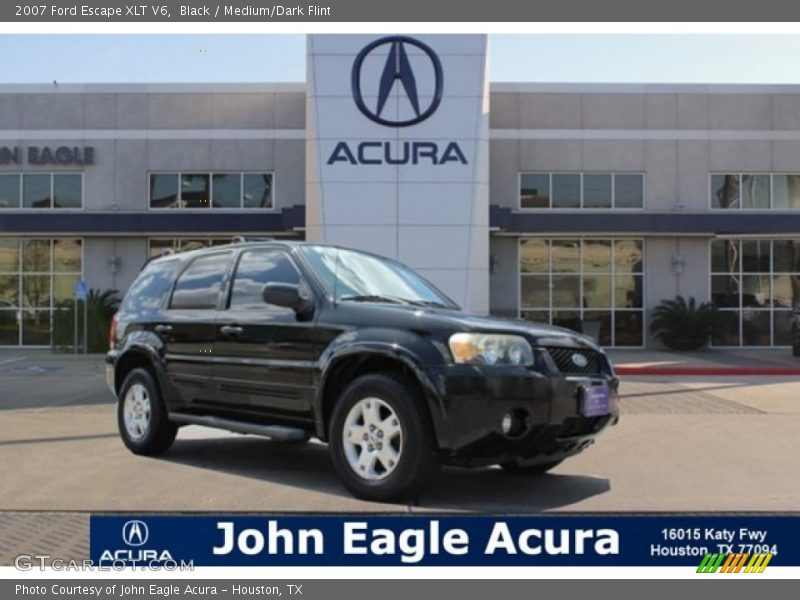 Black / Medium/Dark Flint 2007 Ford Escape XLT V6