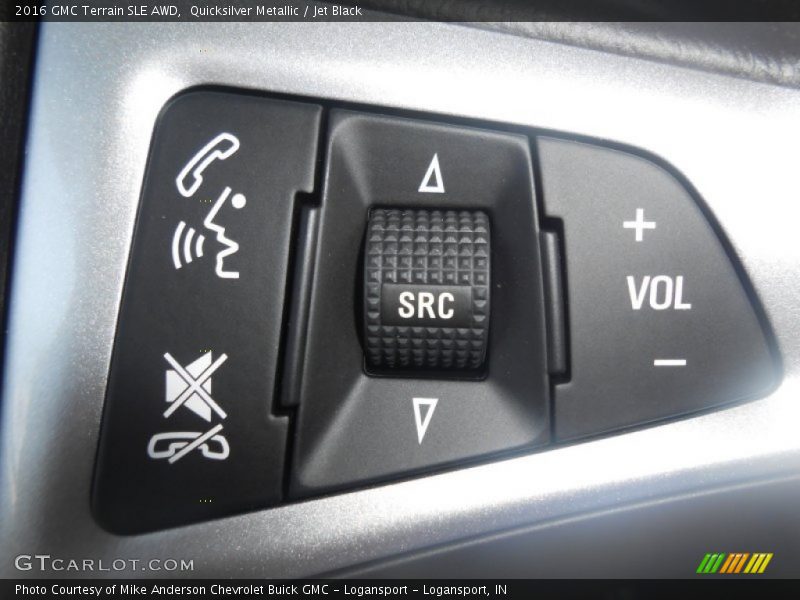 Quicksilver Metallic / Jet Black 2016 GMC Terrain SLE AWD