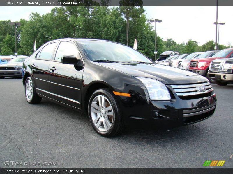 Black / Charcoal Black 2007 Ford Fusion SE