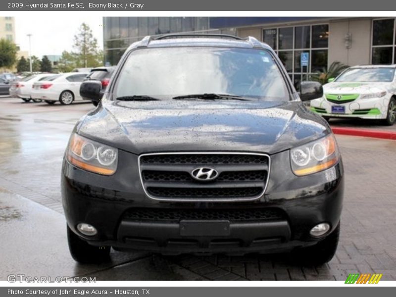Ebony Black / Gray 2009 Hyundai Santa Fe SE