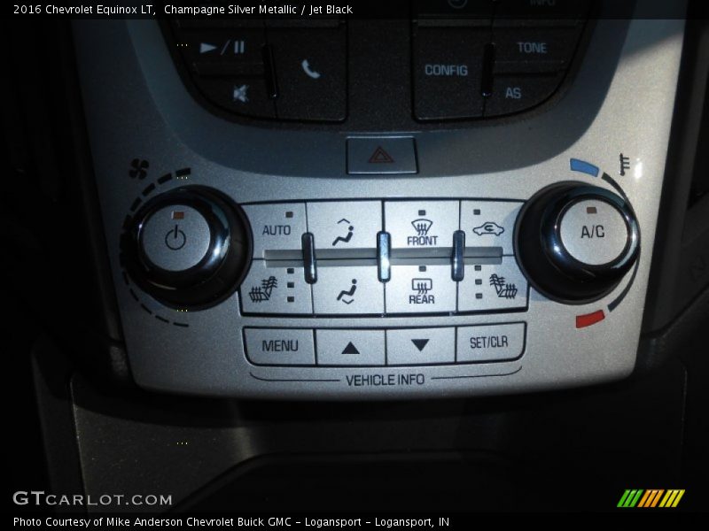 Champagne Silver Metallic / Jet Black 2016 Chevrolet Equinox LT