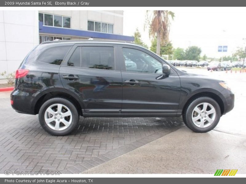 Ebony Black / Gray 2009 Hyundai Santa Fe SE