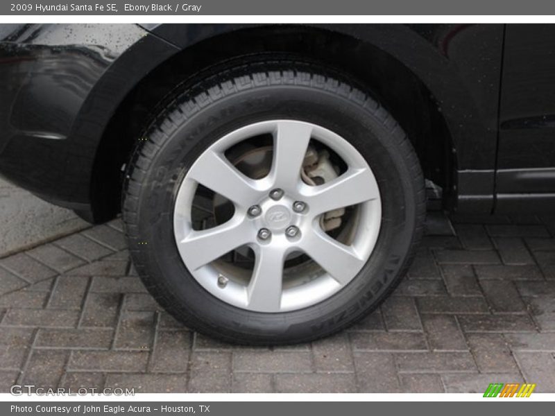 Ebony Black / Gray 2009 Hyundai Santa Fe SE