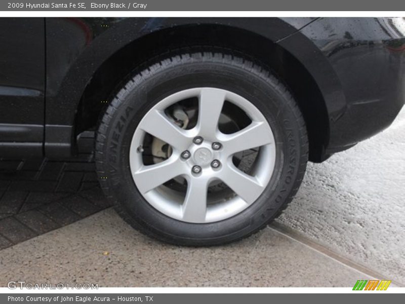 Ebony Black / Gray 2009 Hyundai Santa Fe SE