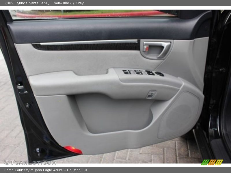 Ebony Black / Gray 2009 Hyundai Santa Fe SE