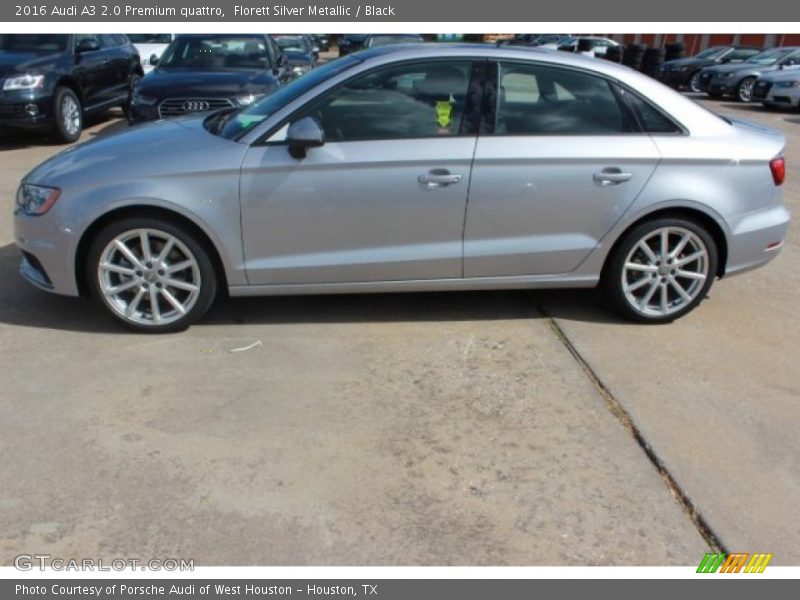 Florett Silver Metallic / Black 2016 Audi A3 2.0 Premium quattro