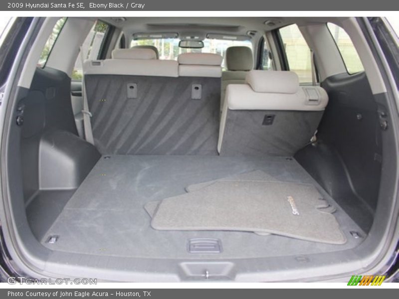 Ebony Black / Gray 2009 Hyundai Santa Fe SE