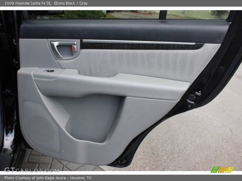 Ebony Black / Gray 2009 Hyundai Santa Fe SE