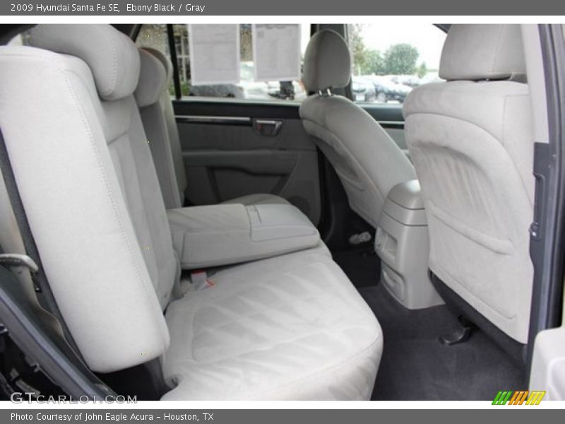 Ebony Black / Gray 2009 Hyundai Santa Fe SE