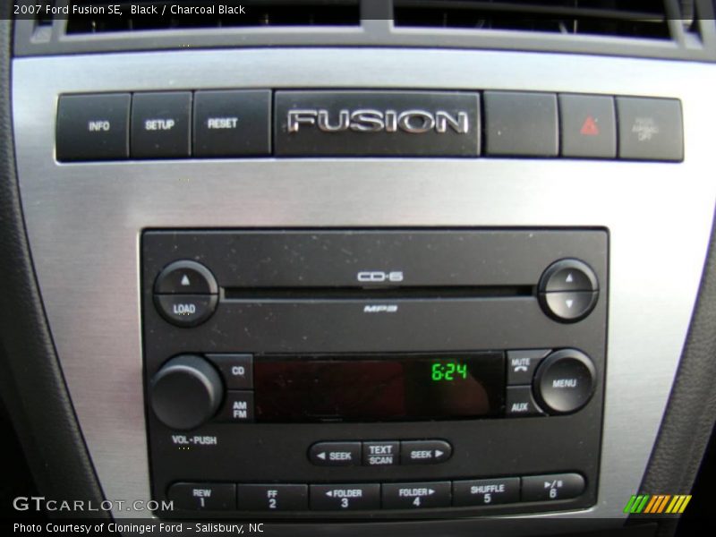 Black / Charcoal Black 2007 Ford Fusion SE