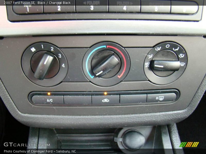 Black / Charcoal Black 2007 Ford Fusion SE