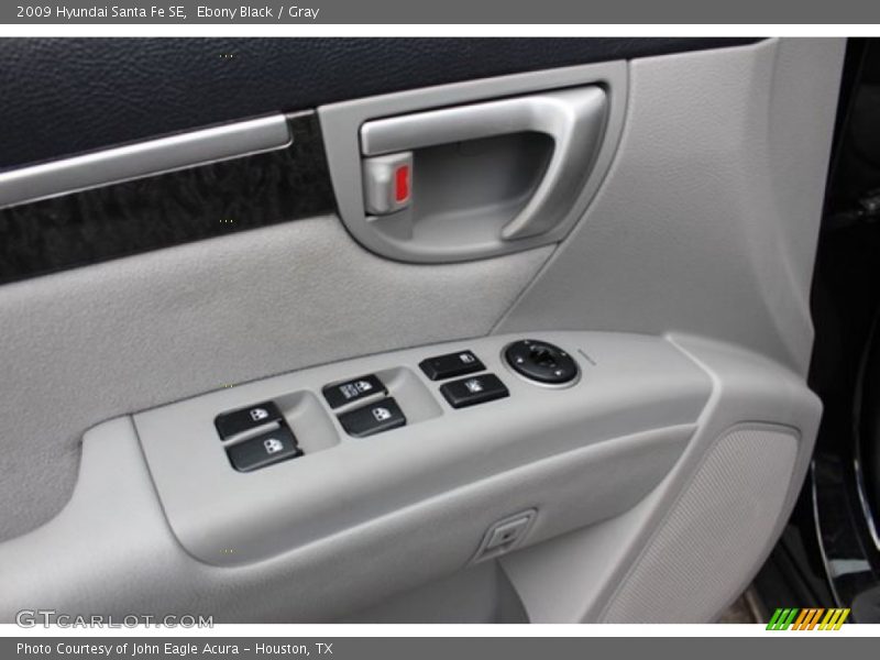 Ebony Black / Gray 2009 Hyundai Santa Fe SE