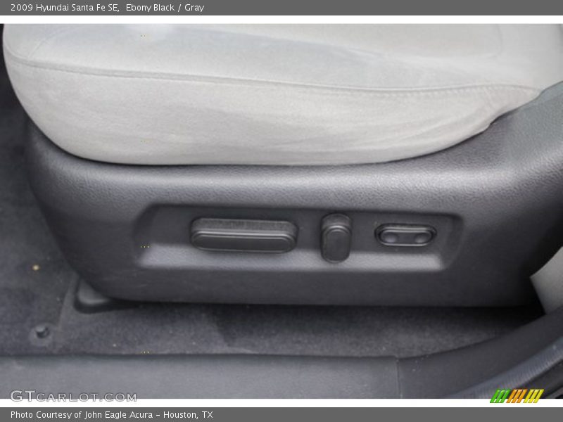 Ebony Black / Gray 2009 Hyundai Santa Fe SE