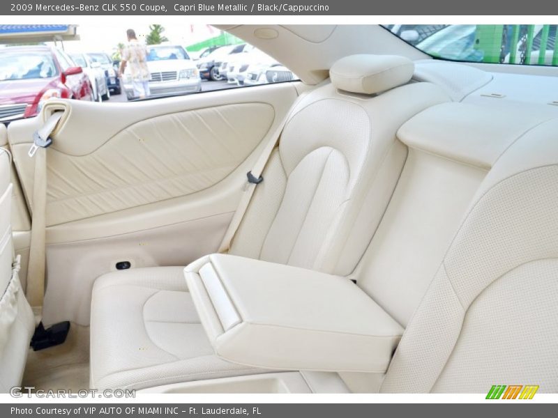 Capri Blue Metallic / Black/Cappuccino 2009 Mercedes-Benz CLK 550 Coupe