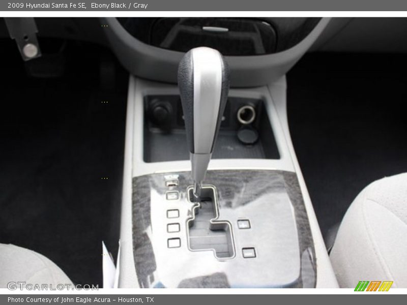 Ebony Black / Gray 2009 Hyundai Santa Fe SE