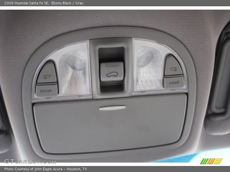 Ebony Black / Gray 2009 Hyundai Santa Fe SE