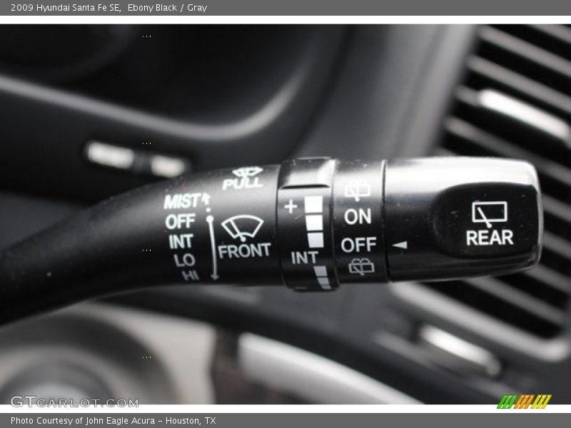 Ebony Black / Gray 2009 Hyundai Santa Fe SE