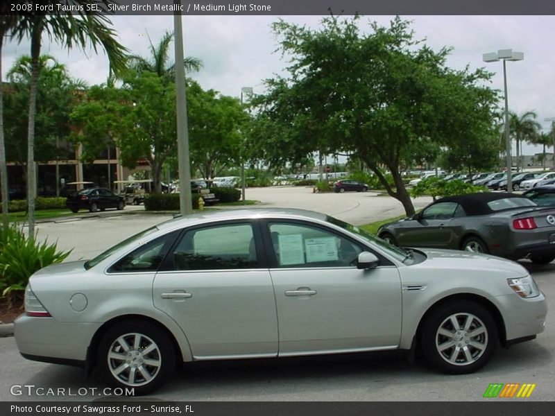Silver Birch Metallic / Medium Light Stone 2008 Ford Taurus SEL