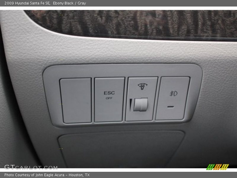 Ebony Black / Gray 2009 Hyundai Santa Fe SE