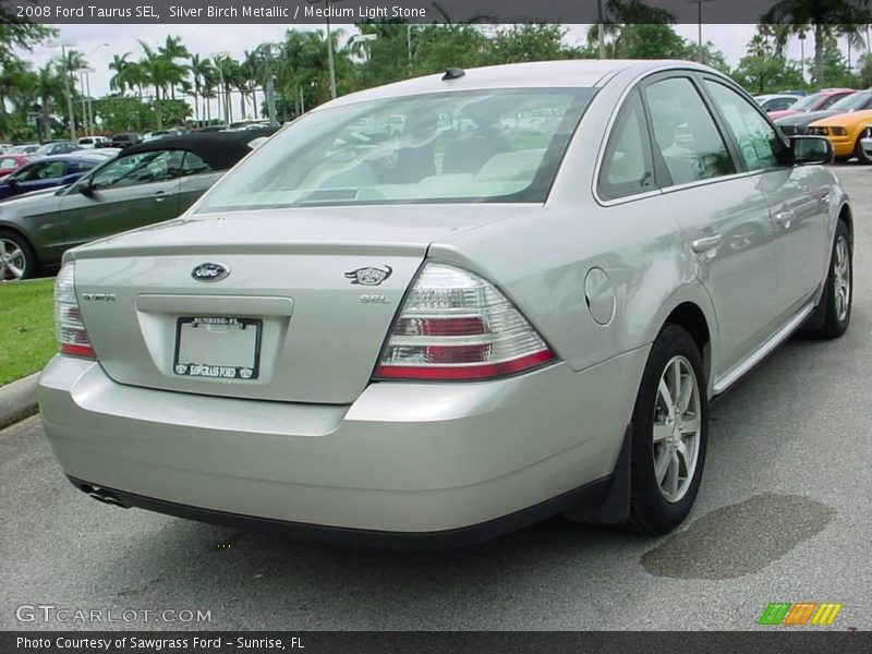 Silver Birch Metallic / Medium Light Stone 2008 Ford Taurus SEL