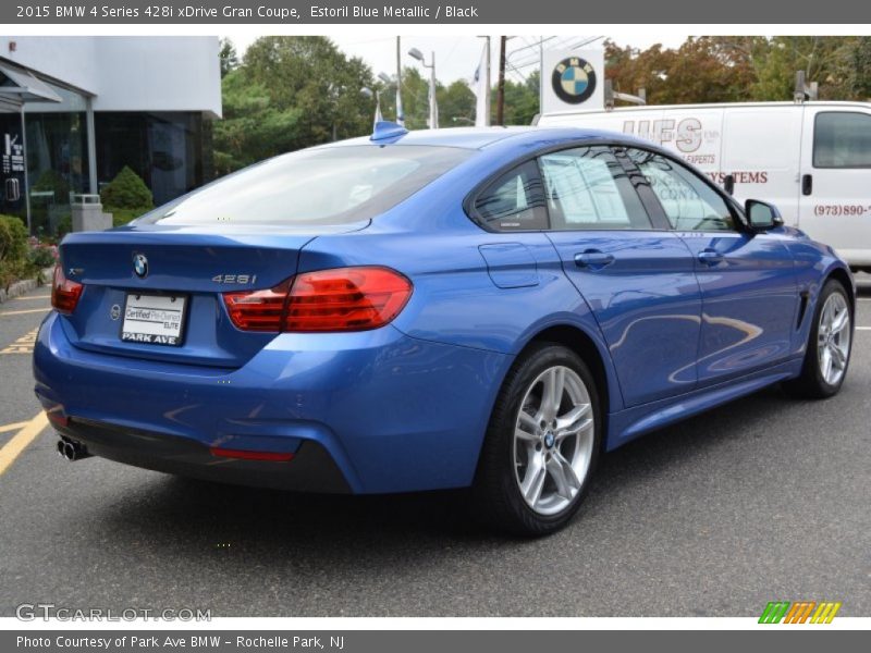 Estoril Blue Metallic / Black 2015 BMW 4 Series 428i xDrive Gran Coupe