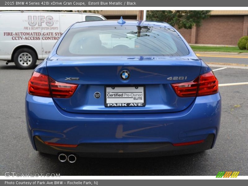 Estoril Blue Metallic / Black 2015 BMW 4 Series 428i xDrive Gran Coupe