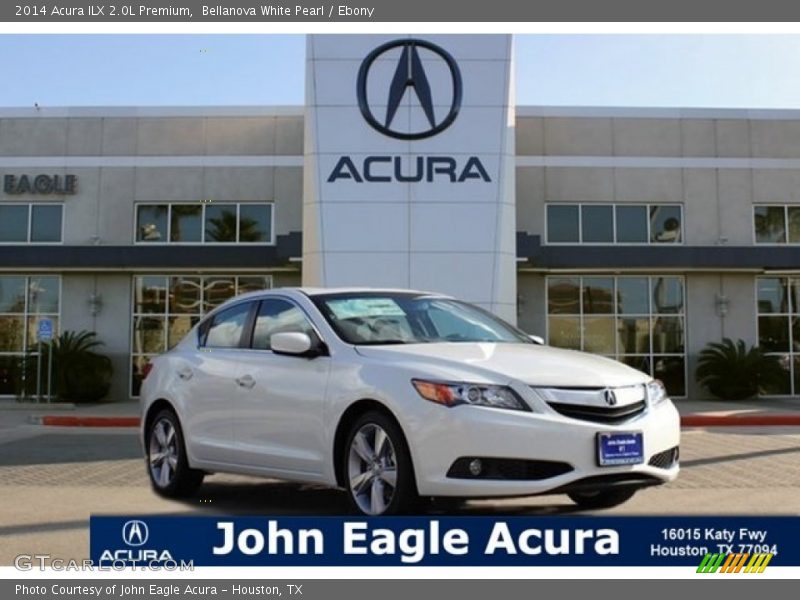 Bellanova White Pearl / Ebony 2014 Acura ILX 2.0L Premium