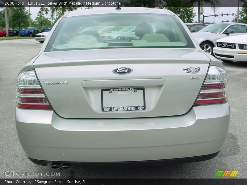 Silver Birch Metallic / Medium Light Stone 2008 Ford Taurus SEL